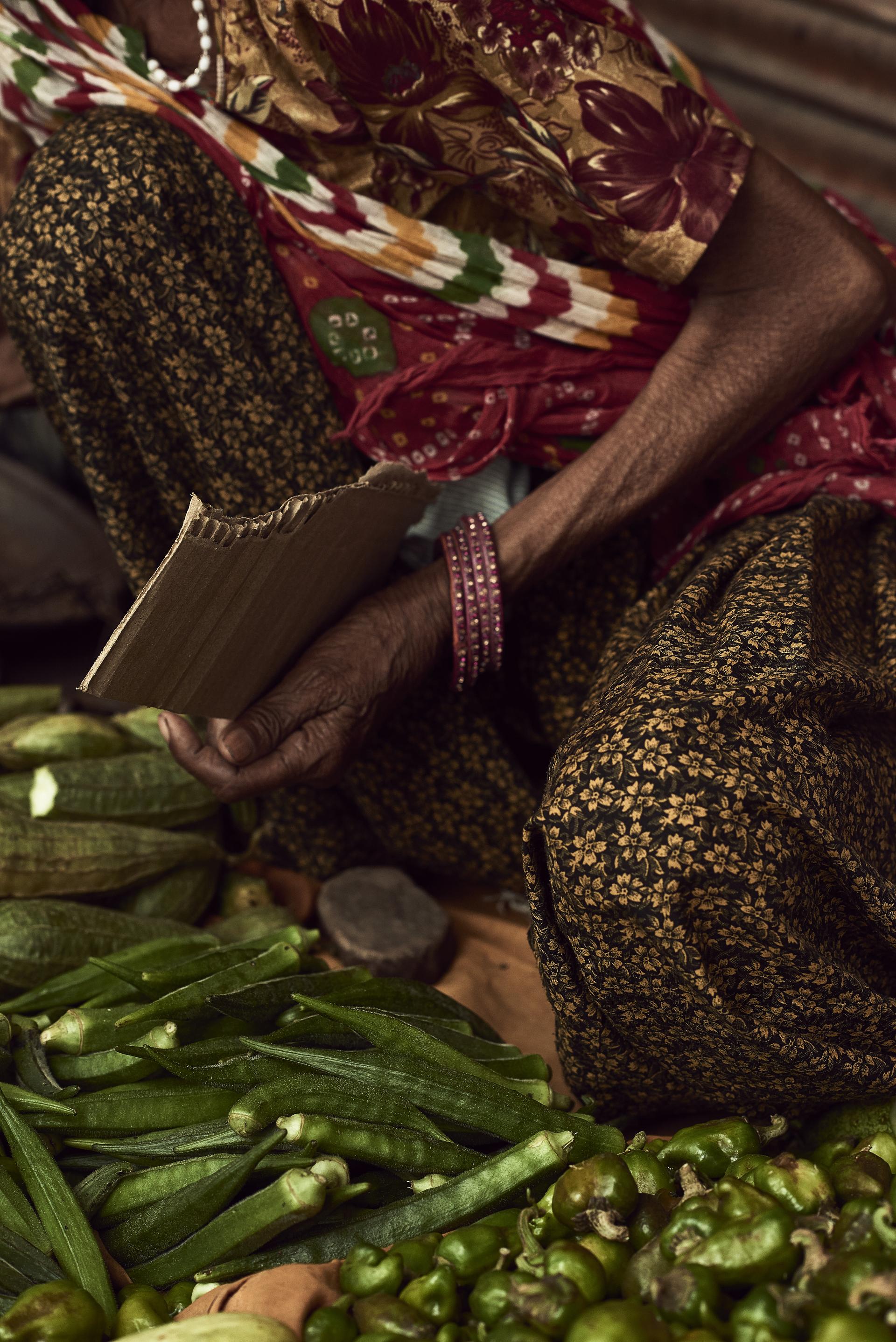 India — Marché légumes